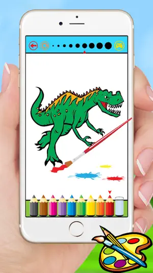 恐龙龙图画书 - 迪诺绘画为孩子们免费