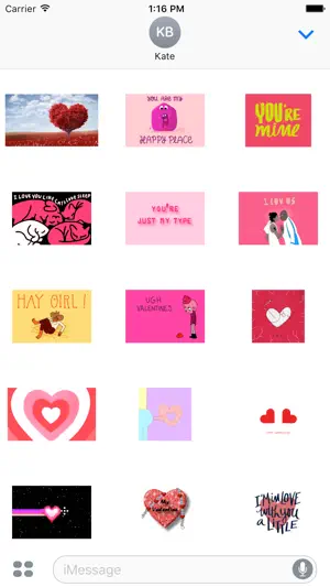 Animated Valentines Stickers