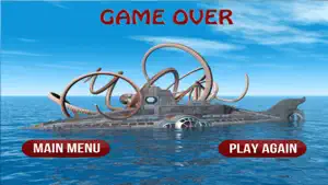 巨人 章鱼 反击 - 过去的 巨 蛸 潜水艇 走向 3D